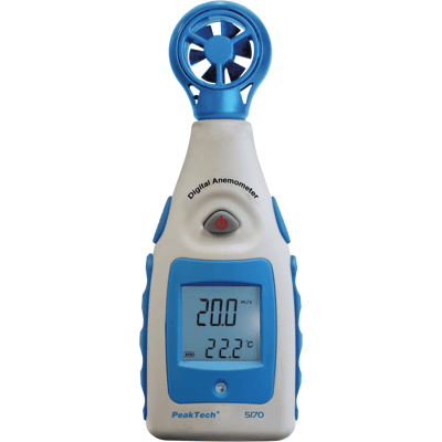 PEAKTECH 5170 - Anemómetro, impulsor, 0,0 a 30 m/s PEAKTECH 5170 - Anemómetro, impulsor, 0,0 a 30 m/s