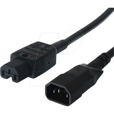 Cabo de alimentación Bachmann - IEC320 C14 a C15 - 1m Negro Cabo de alimentación Bachmann - IEC320 C14 a C15 - 1m Negro