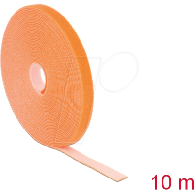 DELOCK 18744 - Cinta de velcro en rollo LA 10 m x AN 13 mm naranja DELOCK 18744 - Cinta de velcro en rollo LA 10 m x AN 13 mm naranja