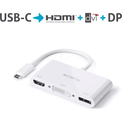 PURELINK PURE IS250 - Adaptador USB-C a Multipuerto - iSeries 0,10m PURELINK PURE IS250 - Adaptador USB-C a Multipuerto - iSeries 0,10m