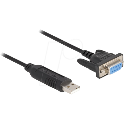 DELOCK 67382 - Adaptador USB 2.0 a serie RS-232 Sub-D 9 hembra con tornillos, c DELOCK 67382 - Adaptador USB 2.0 a serie RS-232 Sub-D 9 hembra con tornillos, c