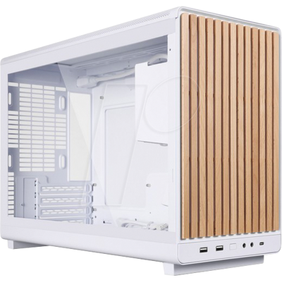 LIAN DAN WDG WT - Lian Li DAN Cases A3 Wood Edition M-ATX, cristal, blanco LIAN DAN WDG WT - Lian Li DAN Cases A3 Wood Edition M-ATX, cristal, blanco