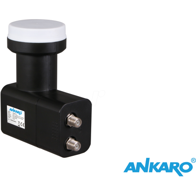 Ankaro Twin LNB LNC 2002 - Receptor Satelital - 40mm - UHD 4K 3D Ankaro Twin LNB LNC 2002 - Receptor Satelital - 40mm - UHD 4K 3D