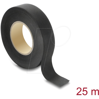 DELOCK 22003 - Gewebeband 25 m x 19 mm reißbar selbstklebend schwarz DELOCK 22003 - Gewebeband 25 m x 19 mm reißbar selbstklebend schwarz