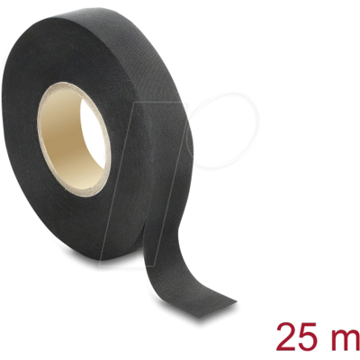 DELOCK 22004 - Gewebeband 25 m x 19 mm reißfest selbstklebend schwarz DELOCK 22004 - Gewebeband 25 m x 19 mm reißfest selbstklebend schwarz