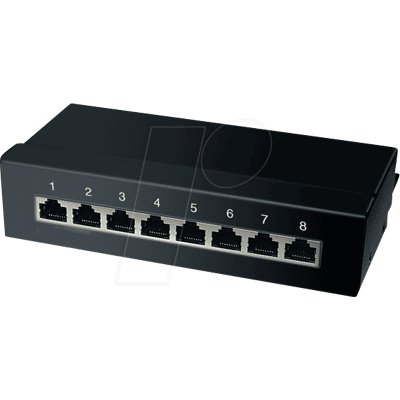 Shiverpeaks SHVP 75067 - Panel de parche 8 puertos Cat.6a - Patch Panel Shiverpeaks SHVP 75067 - Panel de parche 8 puertos Cat.6a - Patch Panel