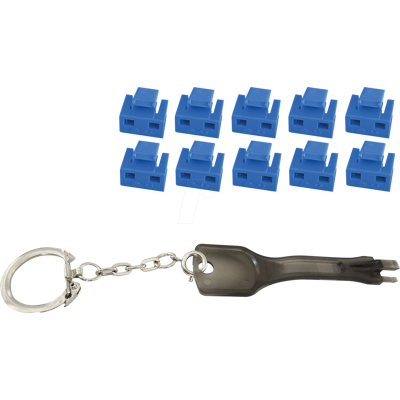 Shiverpeaks BS08-01034 - Bloqueador de puertos - Azul Shiverpeaks BS08-01034 - Bloqueador de puertos - Azul