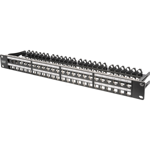 DIGITUS DN-91424 - Panel de conexiones Keystone, 48 puertos, 1U DIGITUS DN-91424 - Panel de conexiones Keystone, 48 puertos, 1U