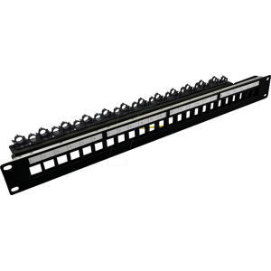 ROLINE 26110390 - transportador de módulo de 19", 24 puertos, blindado, neg ROLINE 26110390 - transportador de módulo de 19", 24 puertos, blindado, neg