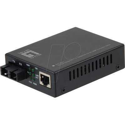 LEVELONE GVT2001 - Convertidor de medios, Gigabit Ethernet, SC, multimodo LEVELONE GVT2001 - Convertidor de medios, Gigabit Ethernet, SC, multimodo