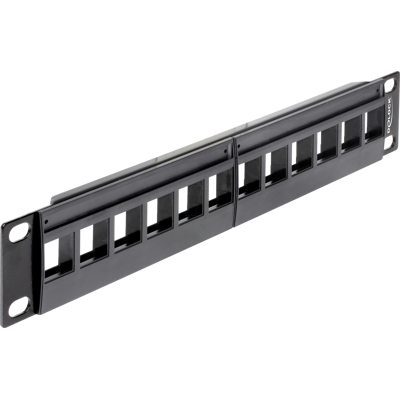 DELOCK 43259 - Panel de conexiones Keystone de 10" con 12 puertos DELOCK 43259 - Panel de conexiones Keystone de 10" con 12 puertos
