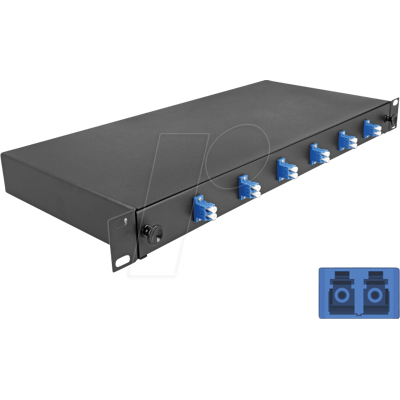 DELOCK 66997 - Caja de empalme de fibra óptica de 19", 6x LC dúplex OS2, 1U DELOCK 66997 - Caja de empalme de fibra óptica de 19", 6x LC dúplex OS2, 1U