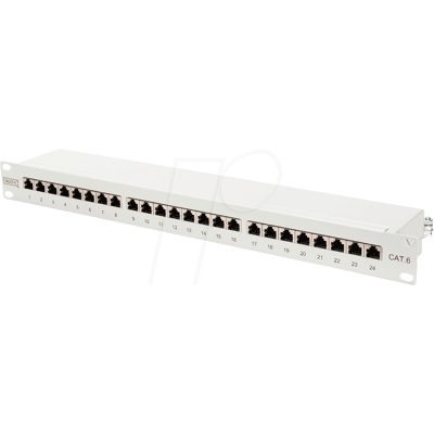 DIGITUS DN91624S - Panel de conexiones, 19", 24 puertos, Cat.6, 1U DIGITUS DN91624S - Panel de conexiones, 19", 24 puertos, Cat.6, 1U