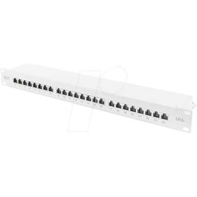 DIGITUS DN91624 - Panel de conexiones, 19", 24 puertos, Cat.6a, 1U DIGITUS DN91624 - Panel de conexiones, 19", 24 puertos, Cat.6a, 1U