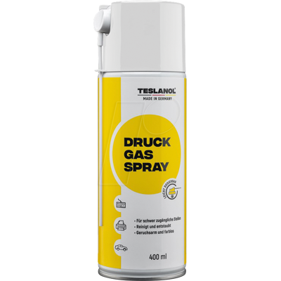 TESLANOL 26003 - Aerosol de aire comprimido, gas comprimido con 400 ml y tubos de TESLANOL 26003 - Aerosol de aire comprimido, gas comprimido con 400 ml y tubos de