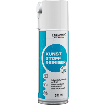 TESLANOL 26041 - Limpiador de plástico en spray con 200 ml y tubo de pulve TESLANOL 26041 - Limpiador de plástico en spray con 200 ml y tubo de pulve