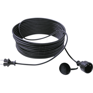 BACHMANN BACH 343.179 - Cable de extensión 10 m, H07RN-F, negro BACHMANN BACH 343.179 - Cable de extensión 10 m, H07RN-F, negro