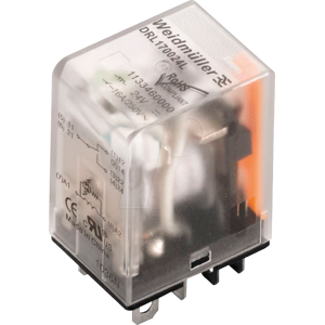Relé de potencia Weidmüller DRL 273024L - 24V CC, 10A, 2 contactos Relé de potencia Weidmüller DRL 273024L - 24V CC, 10A, 2 contactos