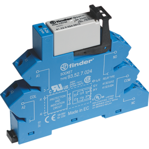 Relé Finder Serie 38 - 24V CC/CA - 2 contactos Relé Finder Serie 38 - 24V CC/CA - 2 contactos