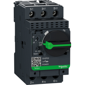 Schneider Electric GV2P22 Protector de motor - 3 polos, 20-25A Schneider Electric GV2P22 Protector de motor - 3 polos, 20-25A