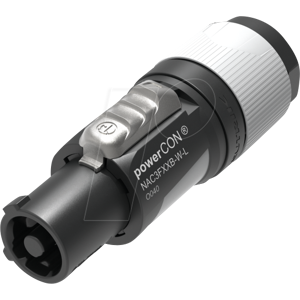 NEUTRIK PCON NAC3FB-W-L - Conector hembra aéreo powerCON, salida de alimentación NEUTRIK PCON NAC3FB-W-L - Conector hembra aéreo powerCON, salida de alimentación