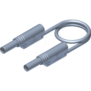 Cable de prueba y medición Hirschmann - 4 mm, Gris, 2m Cable de prueba y medición Hirschmann - 4 mm, Gris, 2m