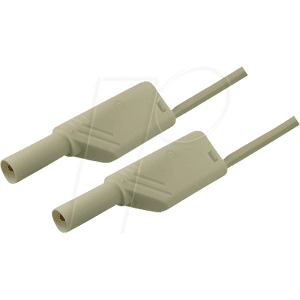 Cable de prueba Hirschmann - Blanco - Conector de seguridad de 4 mm - 1m Cable de prueba Hirschmann - Blanco - Conector de seguridad de 4 mm - 1m