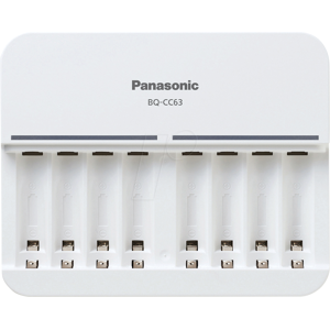 PANASONIC ENELOOP BQ-CC63A - Cargador de sobremesa, NiMH, LCD, 8 ranuras, blanco PANASONIC ENELOOP BQ-CC63A - Cargador de sobremesa, NiMH, LCD, 8 ranuras, blanco