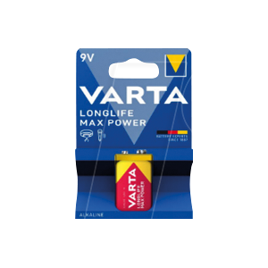 Batería 9V Varta - Alcalina Desechable Batería 9V Varta - Alcalina Desechable