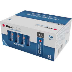 AGFAPHOTO AGFA ALK 48X AA - Power, pila alcalina, AA (Mignon), paquete de 48 AGFAPHOTO AGFA ALK 48X AA - Power, pila alcalina, AA (Mignon), paquete de 48