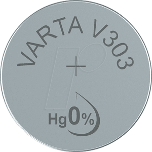 VARTA VAR 303 - Pila de botón de óxido de plata, V 303, 160 mAh, 1 VARTA VAR 303 - Pila de botón de óxido de plata, V 303, 160 mAh, 1