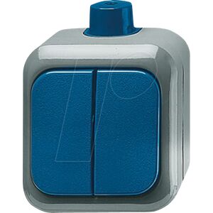 Busch-Jaeger BJ 2601-5 WDI - Interruptor Serie - Gris/Azul - Interruptor Busch-Jaeger BJ 2601-5 WDI - Interruptor Serie - Gris/Azul - Interruptor