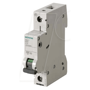 Siemens Modelo 5SL61167 - Interruptor 1P 16A Siemens Modelo 5SL61167 - Interruptor 1P 16A