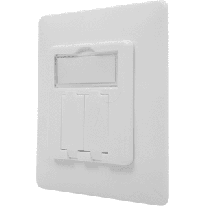 DIGITUS DN-93831 - Caja vacía con placa frontal para 2 módulos Keysto DIGITUS DN-93831 - Caja vacía con placa frontal para 2 módulos Keysto