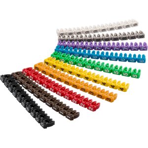 GOOBAY 72513 - Clips para marcadores de cable "dígitos 0-9", para hasta GOOBAY 72513 - Clips para marcadores de cable "dígitos 0-9", para hasta