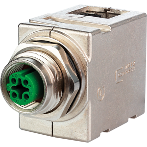 METZ CONNECT MC MWN911A115 - Acoplamiento M12-RJ45, 8 polos, acodado METZ CONNECT MC MWN911A115 - Acoplamiento M12-RJ45, 8 polos, acodado