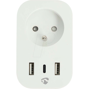 NEDIS N WIFIP151EWT - Toma de corriente WLAN conmutable, con USB, versión FR NEDIS N WIFIP151EWT - Toma de corriente WLAN conmutable, con USB, versión FR