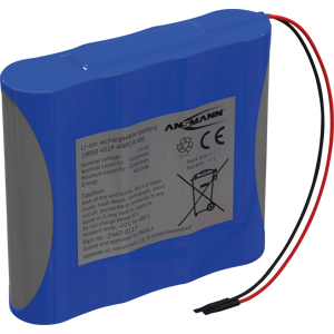 ANSMANN ANS 2447-0117 - Paquete de baterías de iones de litio, 14,4 V, 3350 mAh, ANSMANN ANS 2447-0117 - Paquete de baterías de iones de litio, 14,4 V, 3350 mAh,