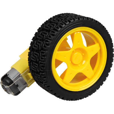 JOY-IT COM MOTOR RAD - Motor reductor con rueda, 3-9 V, eje de 3,5 mm JOY-IT COM MOTOR RAD - Motor reductor con rueda, 3-9 V, eje de 3,5 mm