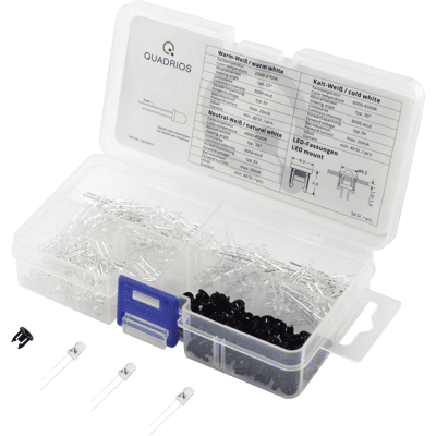 QUADRIOS Modelo 1801O013 - Kit de LEDs - Blanco cálido y frío 3mm QUADRIOS Modelo 1801O013 - Kit de LEDs - Blanco cálido y frío 3mm
