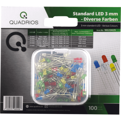 QUADRIOS QUAD 1802O029 - LED 3 mm - LED multicolor - Surtido QUADRIOS QUAD 1802O029 - LED 3 mm - LED multicolor - Surtido