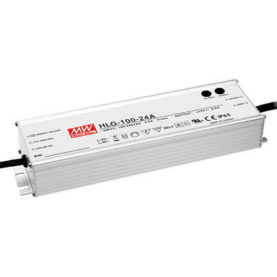 MEAN WELL MW HLG-100H-24B - Transformador LED, 95 W, 24 V CC, 4000 mA, atenuable MEAN WELL MW HLG-100H-24B - Transformador LED, 95 W, 24 V CC, 4000 mA, atenuable