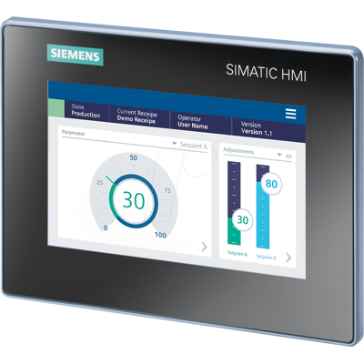 SIEMENS HMI MTP700 - Panel Básico Unificado, 7'' - Panel HMI SIEMENS HMI MTP700 - Panel Básico Unificado, 7'' - Panel HMI