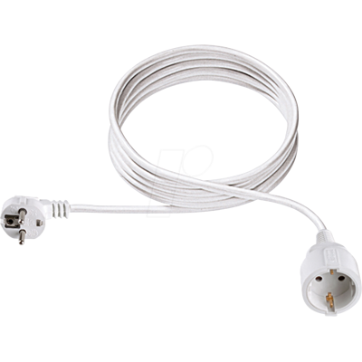 BACHMANN BACH 341.200S - Cable de extensión 2 m, H05VV-F, blanco BACHMANN BACH 341.200S - Cable de extensión 2 m, H05VV-F, blanco