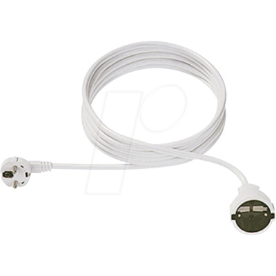 BACHMANN BACH 341.284 - Cable de extensión 2 m, H05VV-F, blanco BACHMANN BACH 341.284 - Cable de extensión 2 m, H05VV-F, blanco