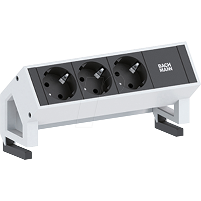 Bachmann Modelo DESK2 Regleta de Enchufes - 3 Schuko, 1.5m Cable Bachmann Modelo DESK2 Regleta de Enchufes - 3 Schuko, 1.5m Cable