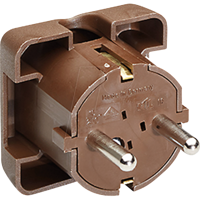 BACHMANN BACH 911.470 - Tapón de contacto protector tipo F - CEE 7/4, marró BACHMANN BACH 911.470 - Tapón de contacto protector tipo F - CEE 7/4, marró