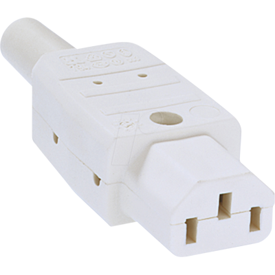 BACHMANN BACH 915.270 - Enchufe de electrodoméstico frío C13, blanco BACHMANN BACH 915.270 - Enchufe de electrodoméstico frío C13, blanco