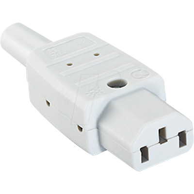 BACHMANN BACH 915.970 - Enchufe de electrodoméstico frío C13, blanco BACHMANN BACH 915.970 - Enchufe de electrodoméstico frío C13, blanco