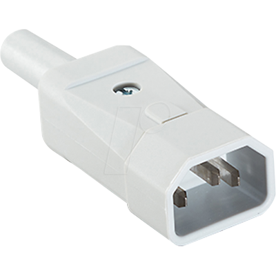 BACHMANN BACH 915.971 - Enchufe de alimentación C14, blanco BACHMANN BACH 915.971 - Enchufe de alimentación C14, blanco